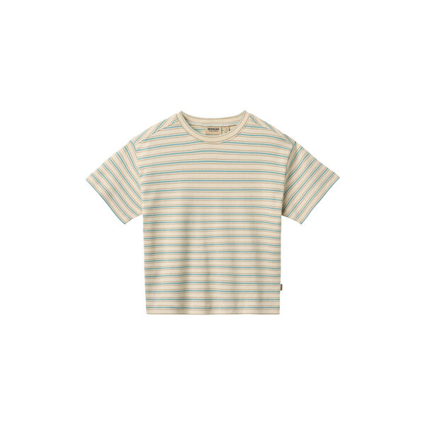 T-shirt S/S Tommy, spring lake stripe, Wheat