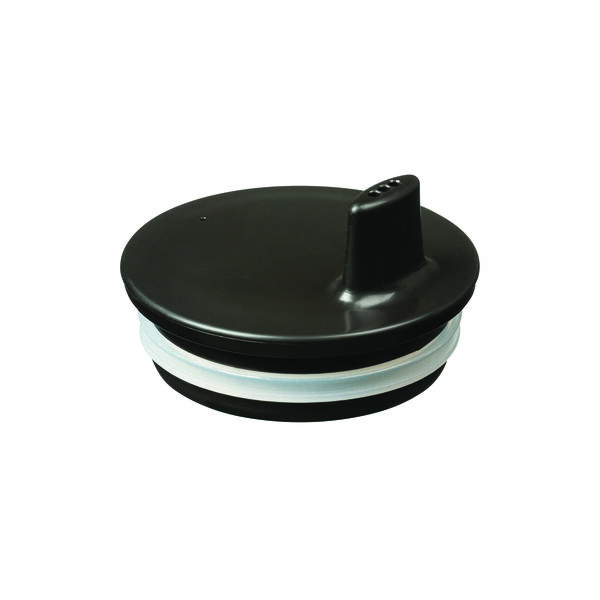 Trinktülle für Tasse, schwarz, Design Letters