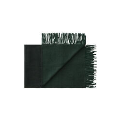 Franja Throw, 01237 green-black, Silkeborg Uldspinderi