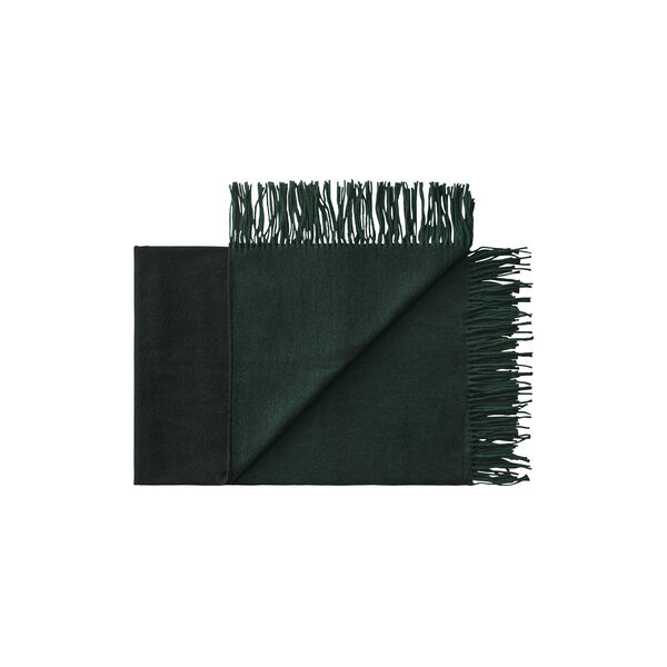 Franja Throw, 01237 green-black, Silkeborg Uldspinderi