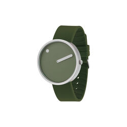 PICTO Wrist Watch, fresh olive/steel/fresh olive, Picto