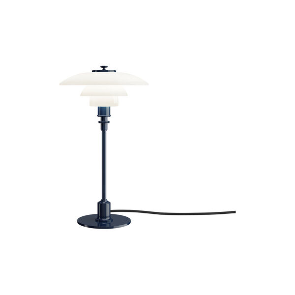 PH 2/1 Table Lamp, glossy deep blue, Louis Poulsen