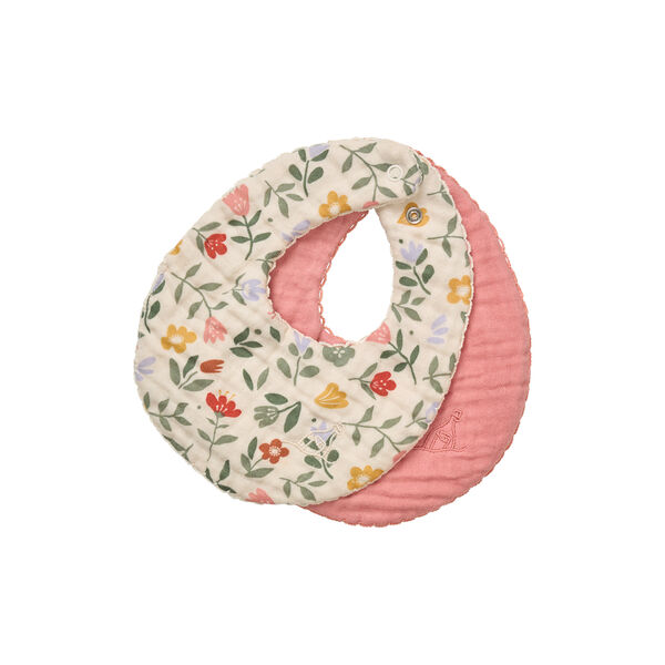 Koa Bib, flower market/blooming rose, Dear April