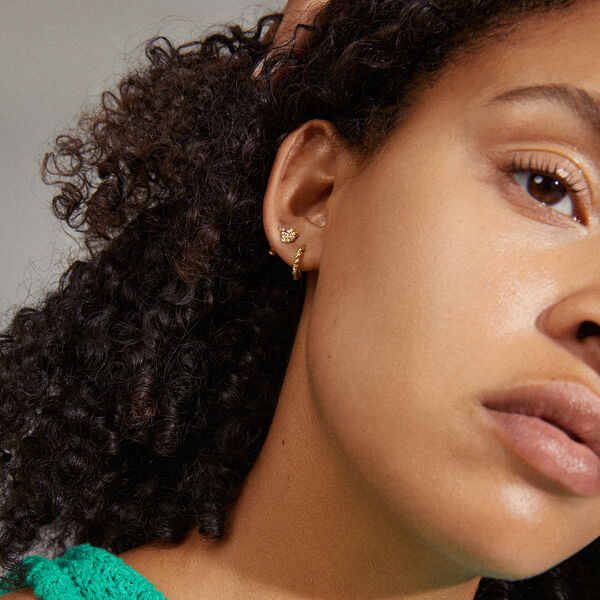 EMANUELLE Recycled Earrings 3-in-1 Set, gold EMANUELLE Recycled Earrings 3-in-1 Set, gold, Pilgrim