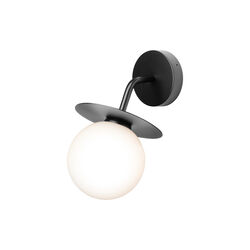 Liila Outdoor Wall Lamp, black/opal, Nuura