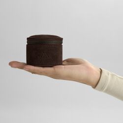 LovaMBG Schmuckschatulle S aus Wildleder, dark brown, Markberg