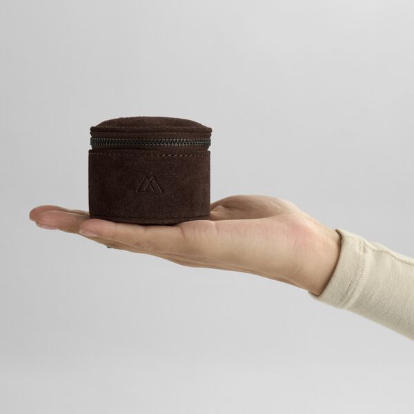 LovaMBG Schmuckschatulle S aus Wildleder, dark brown, Markberg