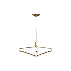 Archangel 3 415 Wide Chandelier, brass, Rubn