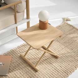 Camp Bed Table High, oak, Oliver Furniture