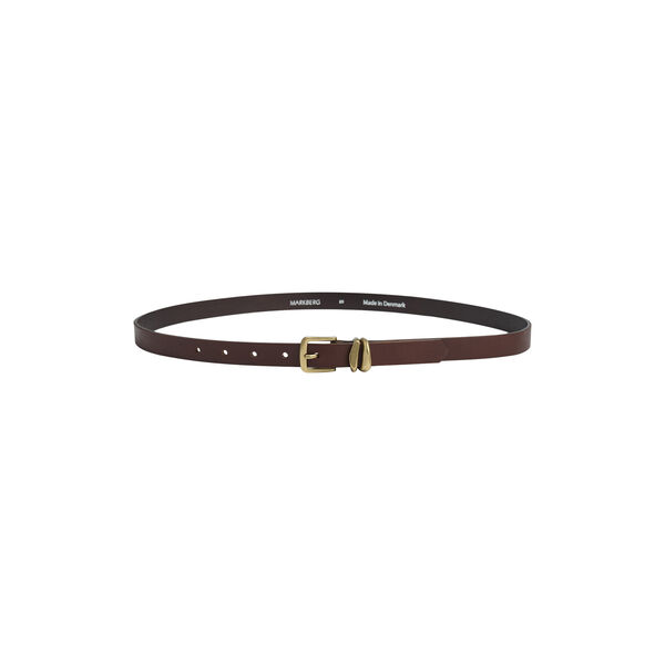 KinsleyMBG Belt, dark brown w/br. gold, Markberg