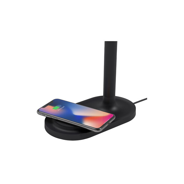 Emendo Lamp with Qi Wireless Charger, black, Eva Solo