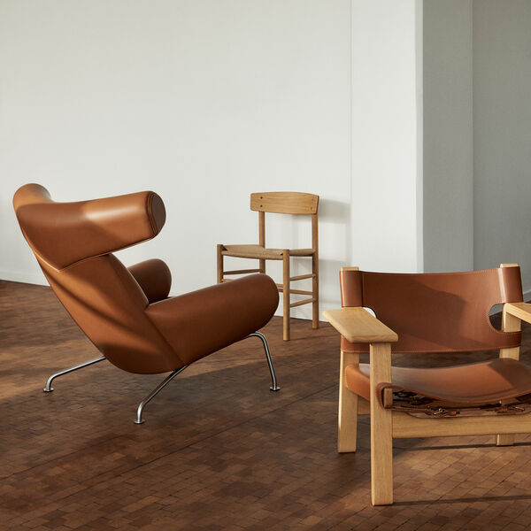 2226 Der Spanische Stuhl, cognac/olieret eg, Fredericia Furniture