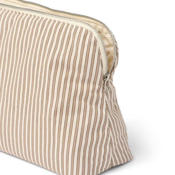 Celia Toiletry Bag, brown beach stripe, Studio Feder