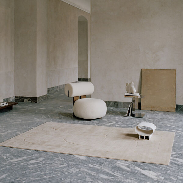 Cursive Expanse Rug, beige, Linie Design