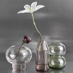 Mittsommer-Wald-Storchschnabel-Minivase 10 cm, pink, Orrefors