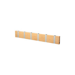 KNAX Horizontal 6 Coat Rack, beech/grey, LoCa