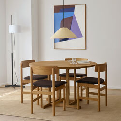 BM80 Mogensen Shaker Table &Oslash; 120 cm, oiled oak, Fredericia Furniture