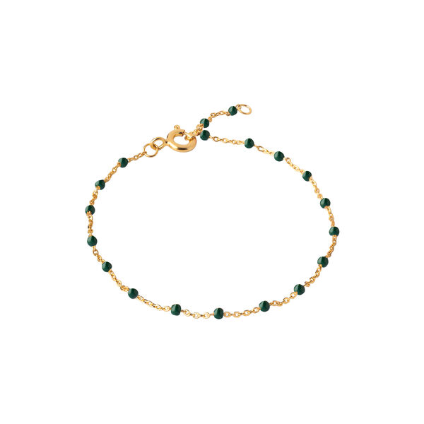 Lola Armband, gold/petrolgr&uuml;n, ENAMEL Copenhagen
