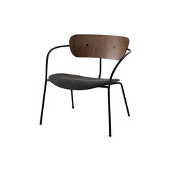 Pavilion AV6 Lounge Chair, walnut/grey, &Tradition