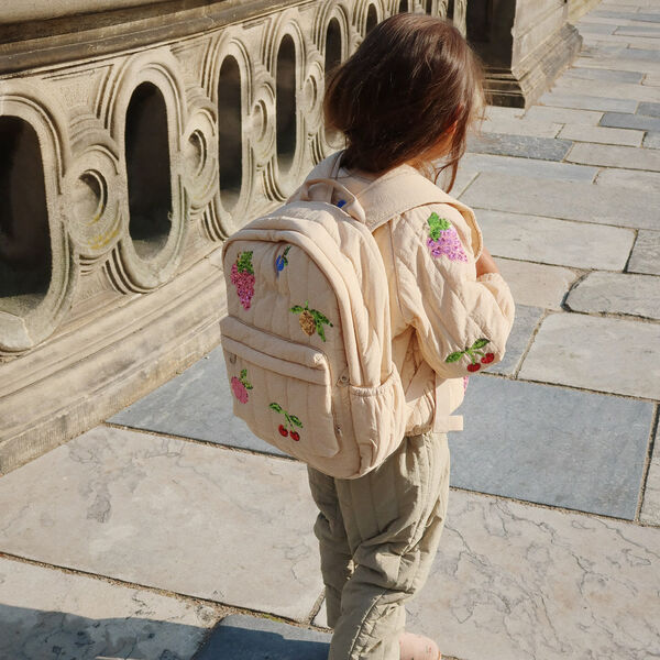 Juno gesteppter Pailletten-Rucksack Midi, frapp&eacute;, Konges Sl&oslash;jd