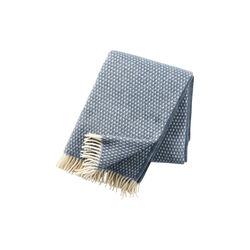 Knut wool blanket, smokey blue, Klippan Yllefabrik