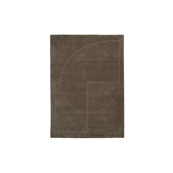 Lineal Poem Rug, moss, Linie Design