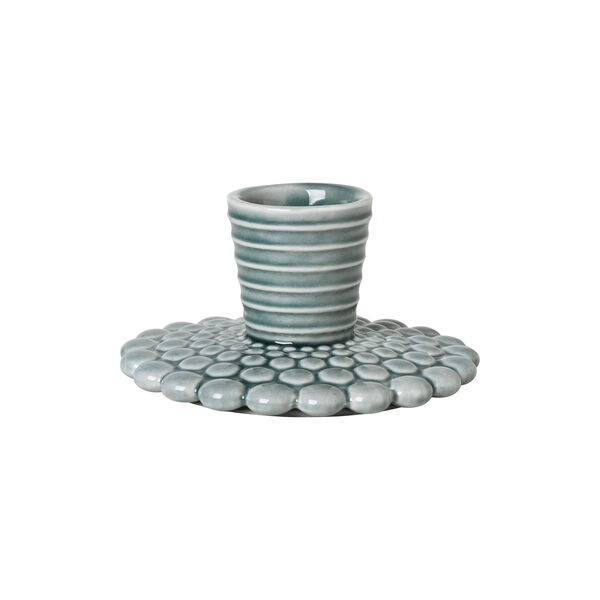 Pipanella bubble lines Kerzenhalter, blau/grau, Dottir Nordic Design