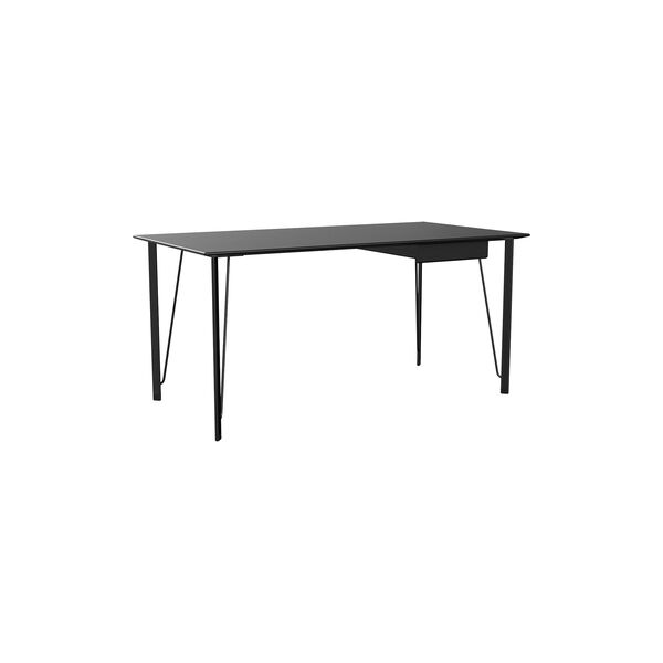 FH3605&trade; Writing Desk with Drawer, black ash/black, Fritz Hansen