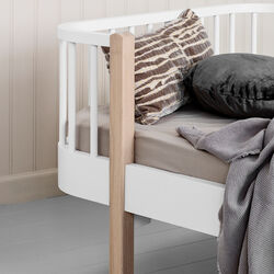 Wood Original Junior Day Bed 90x160 cm, white/oak, Oliver Furniture