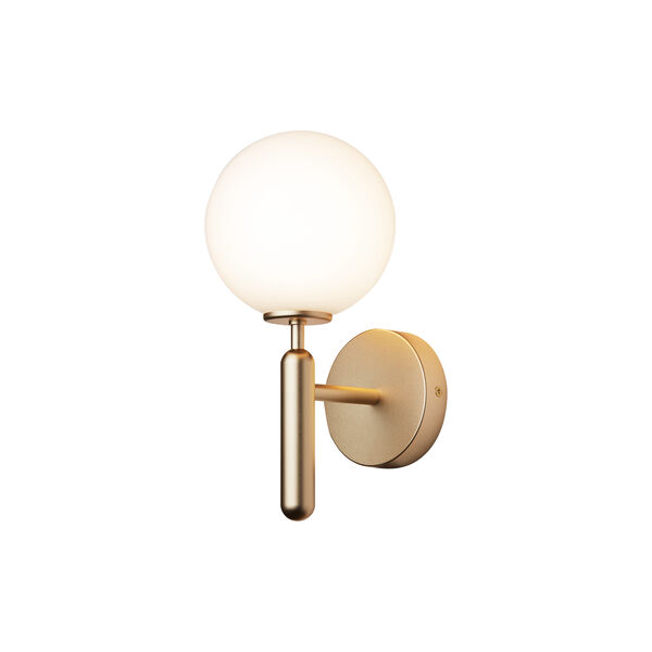 Miira Wall Lamp, brass/opal, Nuura