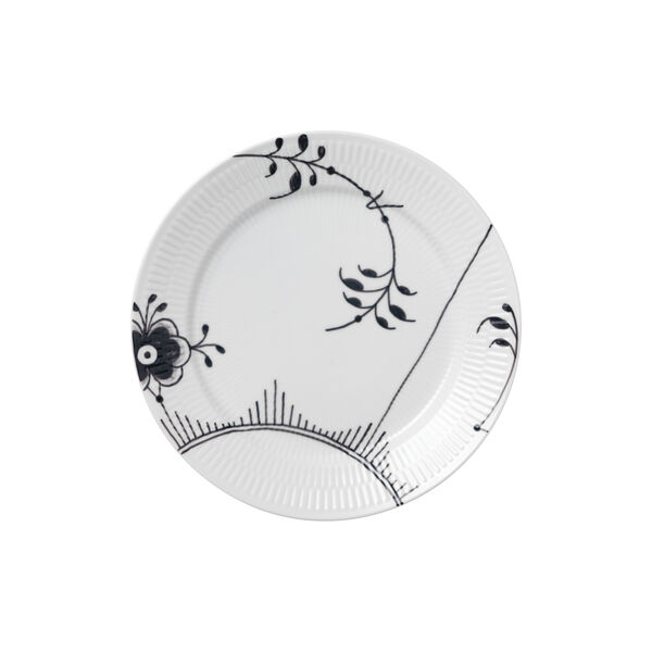 Schwarzer Mega-Gerippt-Teller Nr. 2 &Oslash; 27 cm, Royal Copenhagen