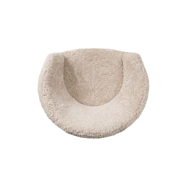 Ditzel Lounge-Stuhl, weiß/geräucherte Eiche, Fredericia Furniture