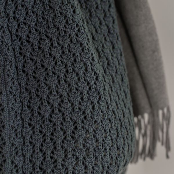 Knitted Bag, dark grey, By LOHN