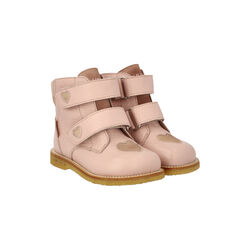 TEX-Stiefel mit Klettverschluss, altrosa/multifarbiger Glitzer, ANGULUS