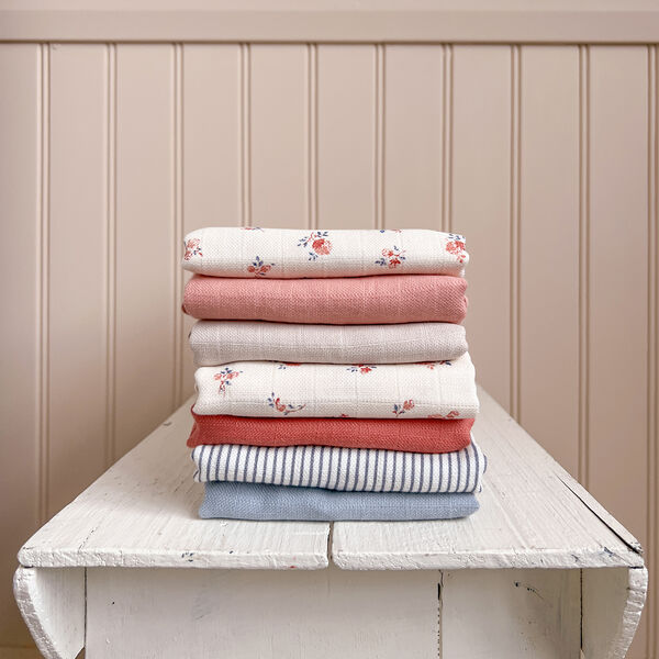 Mullt&uuml;cher 3er-Pack, classic stripes blue/praline/creme white, Cam Cam Copenhagen