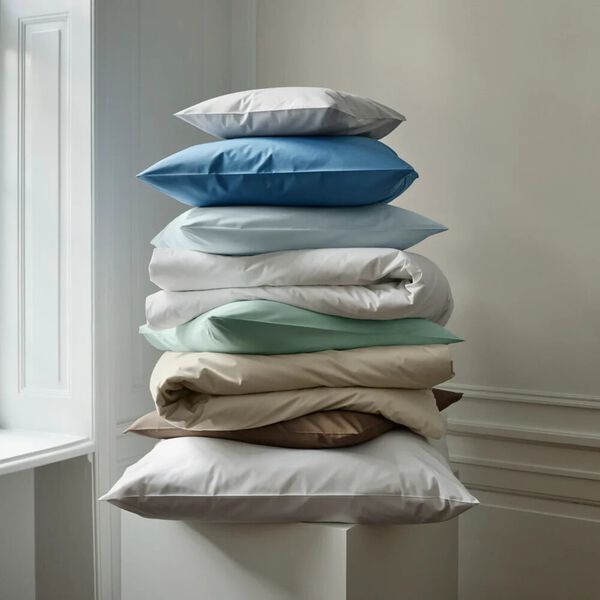 SUPIMA PERCALE Bedding, minimal blue, Georg Jensen Damask