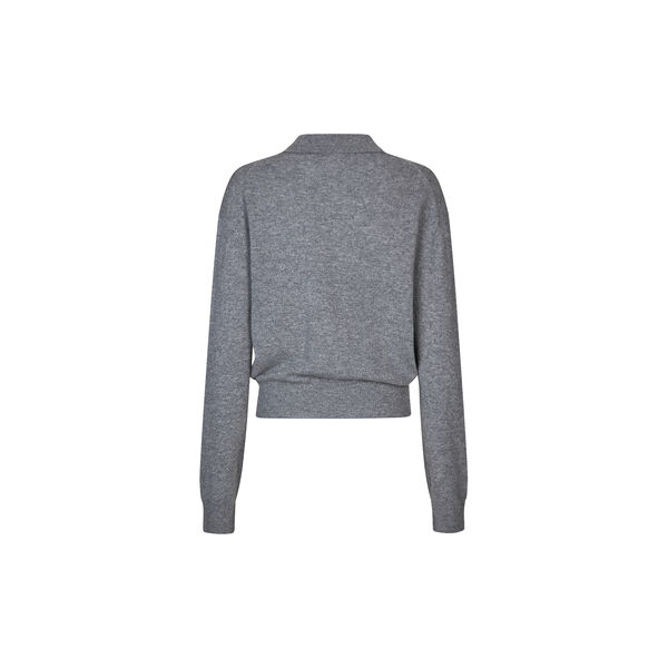 Vilena Knit LS, grey melange, Second Female