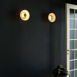 Blossi Wall Lamp, nordic gold/opal, Nuura