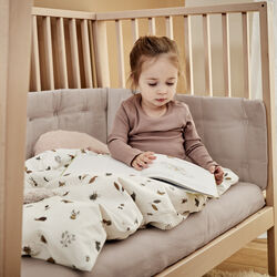 Bumper for Leander Linea™ and Luna™ Baby Cot, cappuccino, Leander