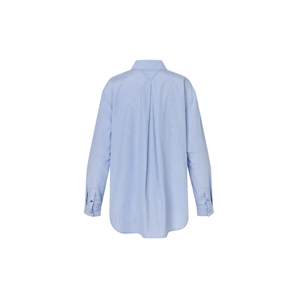 Baloumd shirt, blue white stripe, Modstr&ouml;m