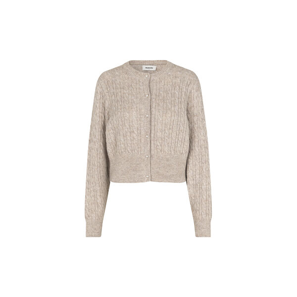 Pammiemd cardigan, beige speckle melange Pammiemd cardigan, beige speckle melange, Modström