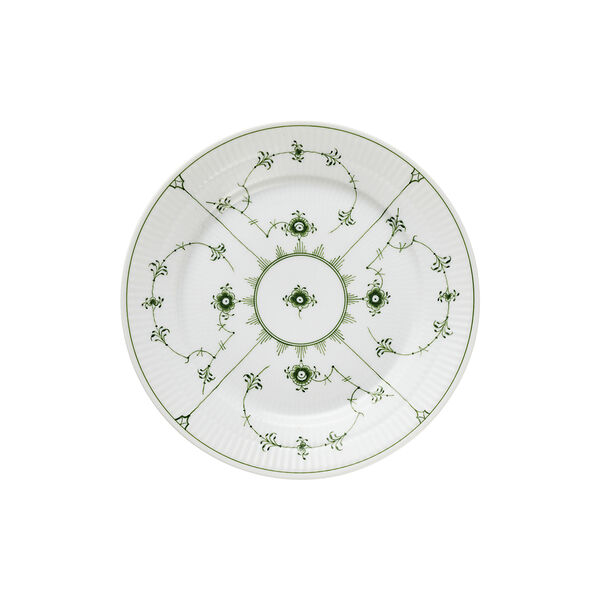 Green Fluted Plain Teller &Oslash; 22 cm, Royal Copenhagen