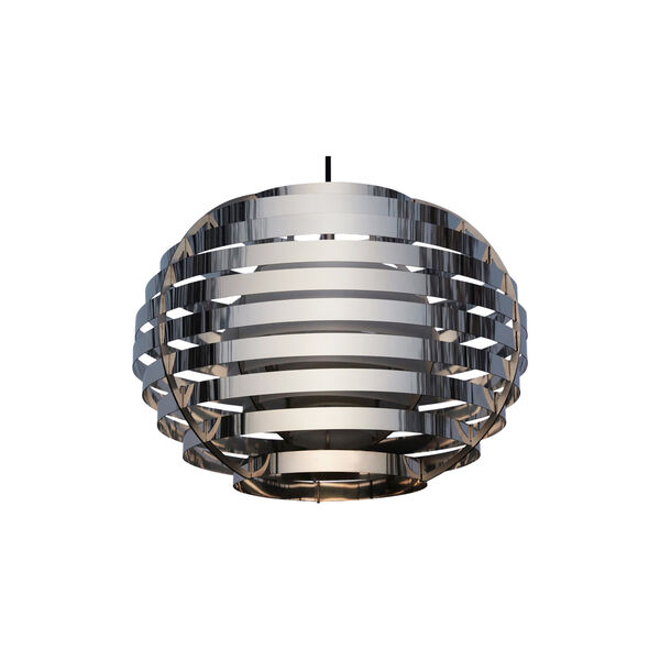 M40 Pendelleuchte, polierter Stahl, Brian Kirk