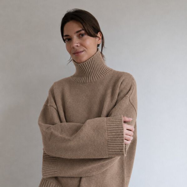 THYRA KNIT , oat melange, Studio Feder