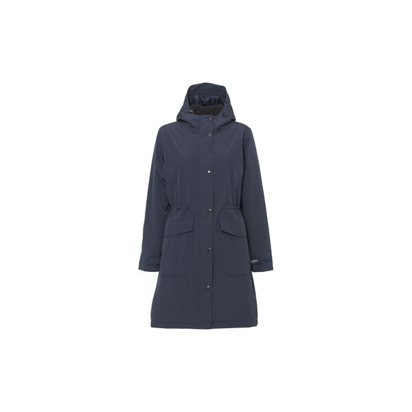 Padded Raincoat, dark indigo, Ilse Jacobsen Hornb&aelig;k