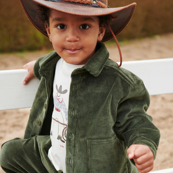 Cord-Overshirt, dark green, Copenhagen Colors Organics