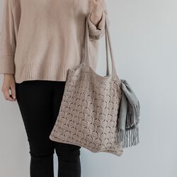 Knitted Bag, husted violet, By LOHN