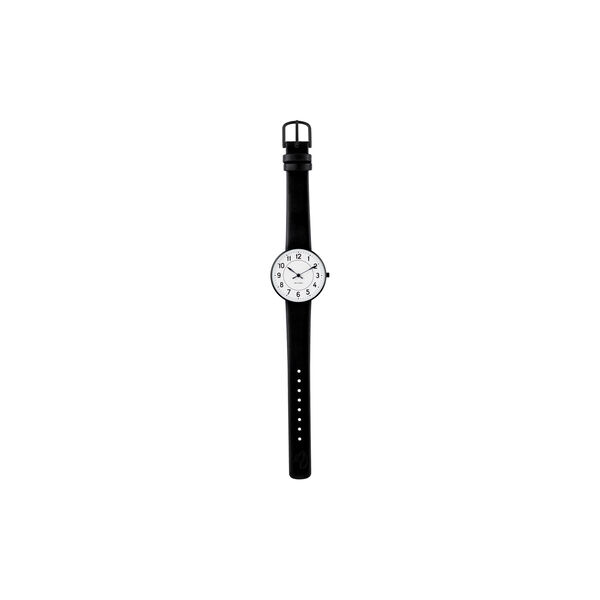 Station Wrist Watch, white/black/black, Arne Jacobsen Watches
