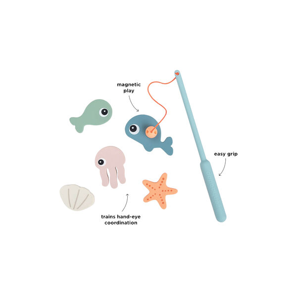 Sea Friends Bade- und Fischspielzeug, farbmix Sea Friends Bade- und Fischspielzeug, farbmix, Done by Deer