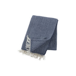 Stella wool blanket, smokey blue, Klippan Yllefabrik